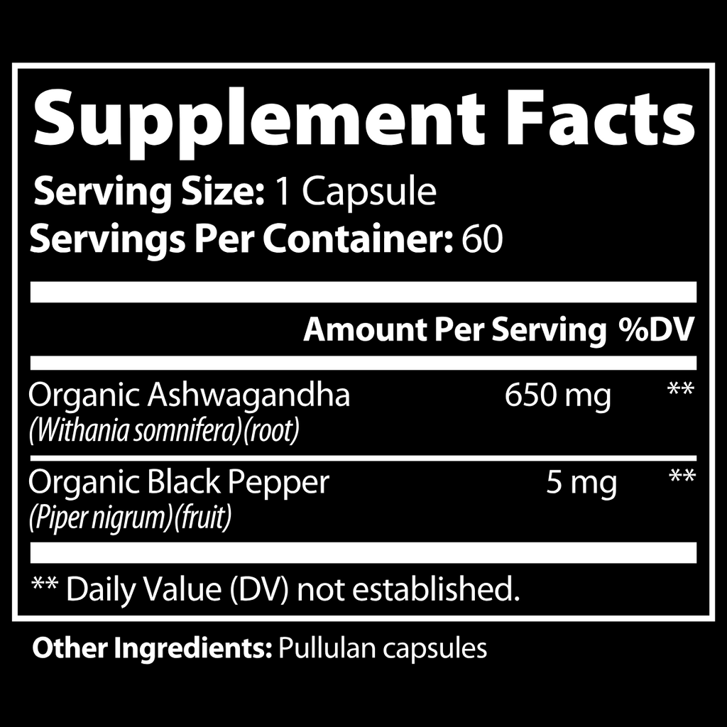 SUPERIOR ASHWAGANDHA — UNBREAKABLE CALM, CLEAN ENERGY, HORMONE HARMONY