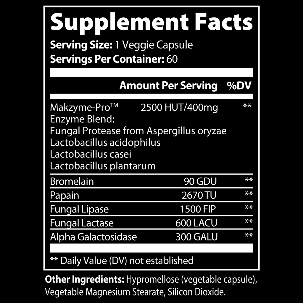SUPERIOR DIGESTIVE ENZYME PRO BLEND — BREAK DOWN EVERY BITE, BEAT THE BLOAT, FEEL LIGHT IN MINUTES