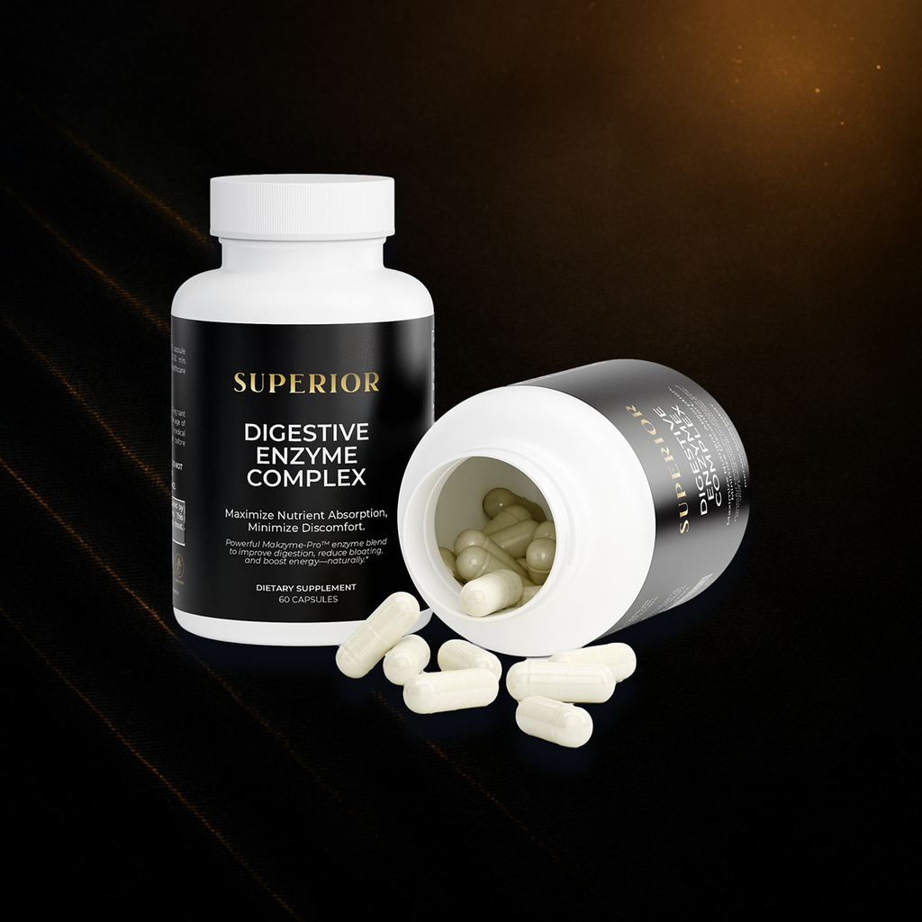 SUPERIOR DIGESTIVE ENZYME PRO BLEND — BREAK DOWN EVERY BITE, BEAT THE BLOAT, FEEL LIGHT IN MINUTES