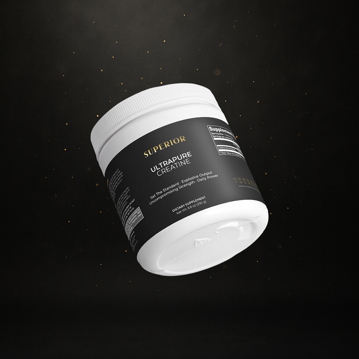 SUPERIOR ULTRAPURE CREATINE - EXPLOSIVE POWER. MAX STRENGTH. MORE MASS.